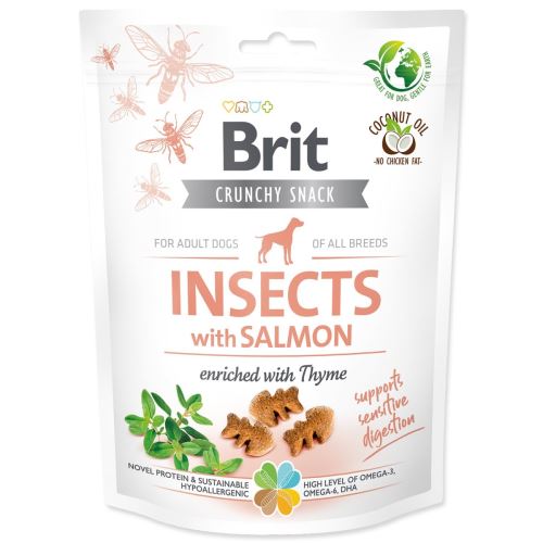 Brit Care Dog Crunchy Cracker. Insekten mit Lachs angereichert mit Thymian 200 g