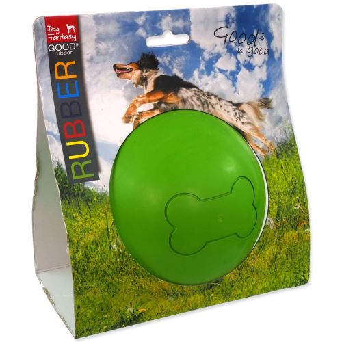 Spielzeug DOG FANTASY Gummi-Wurfball grün 12,5 cm 1 Stück