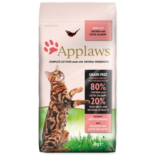 Applaws Trockenfutter für Katzen Huhn & Lachs 2kg