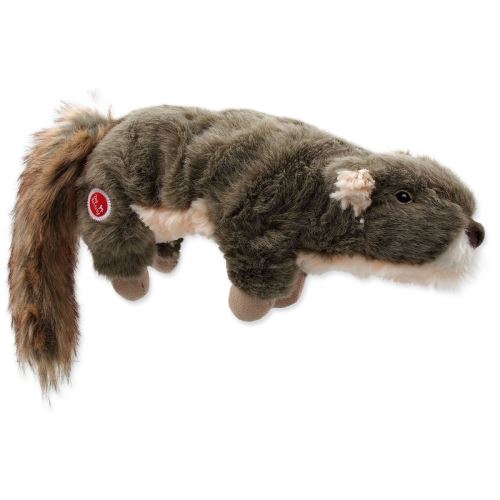 Spielzeug DOG FANTASY Skinneeez Plüsch Quietsche-Eichhörnchen 45 cm 1 Stück