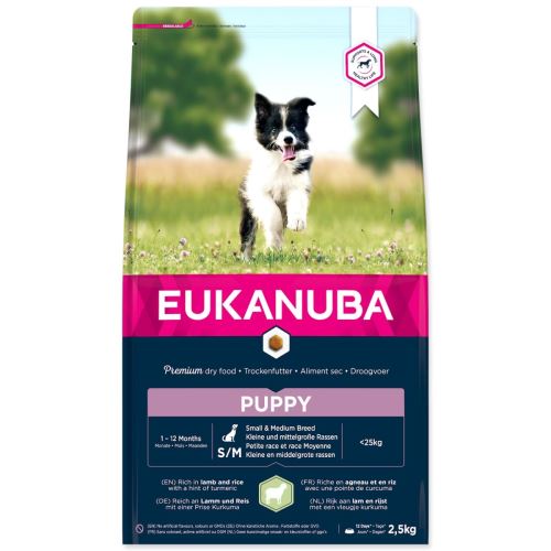 EUKANUBA Puppy Kleine & Mittlere Rassen Lamm 2,5 kg