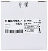 BOSCH X-LOCK Fíbrové brusné kotouče BfM Ø 115 mm, G 24, R574 2608619153
