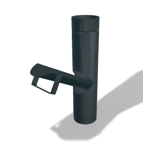 PREFA clapet pour eau pluviale, Ø 100 mm, Anthracite P10 RAL 7016
