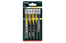 METABO Coffret de lames de scie sauteuse 2, métal, bois, plastique (5 pcs) 623645000