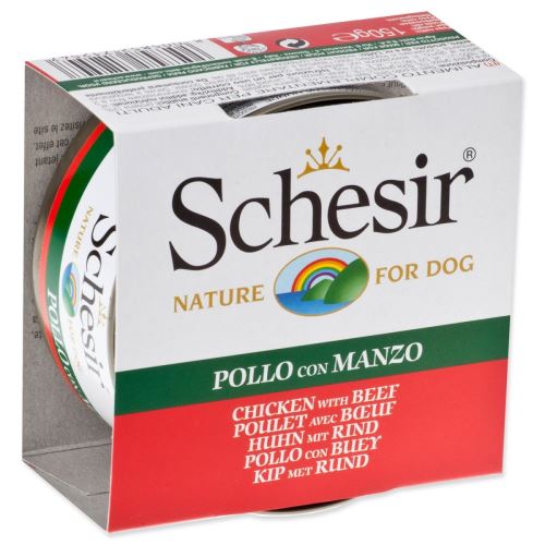 Dose SCHESIR Dog Huhn + Rind in Gelee 150 g