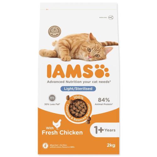 IAMS Cat Adult Gewichtskontrolle / Sterilisiertes Huhn 2 kg