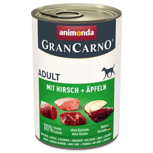 Dosenfutter Animonda Gran Carno Adult mit Hirschen und Äpfeln 400g