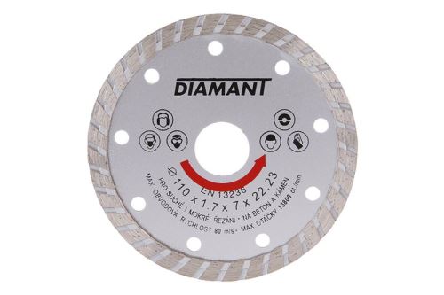 LEVIOR Disque diamant DIAMANT 110x1.7x22.2mm TURBO 21130.01