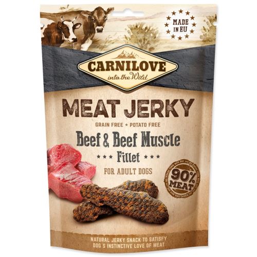 CARNILOVE Jerky Snack Rindfleisch & Rindermuskelfilet 100 g