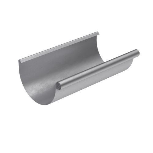 BRYZA Gouttière, chéneau en acier galvanisé Ø 125 mm, longueur 3M, Galva naturel