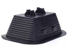 Support béton/PVC avec attaches, rectangle 145x105mm (fil 6-8mm)
