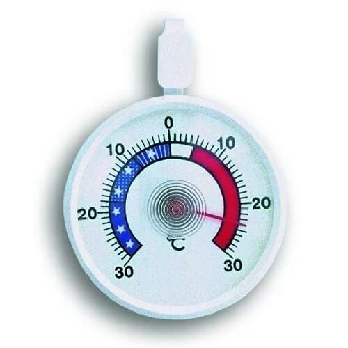 Kühlschrankthermometer runder Durchmesser 10cm Kunststoff