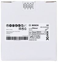 BOSCH X-LOCK Fíbrové brusné kotouče BfM Ø 125 mm, G 60, R574 2608619161