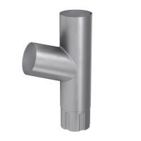 BRYZA Bifurcation de descente galvanisée Ø 90 mm, Zingué naturel