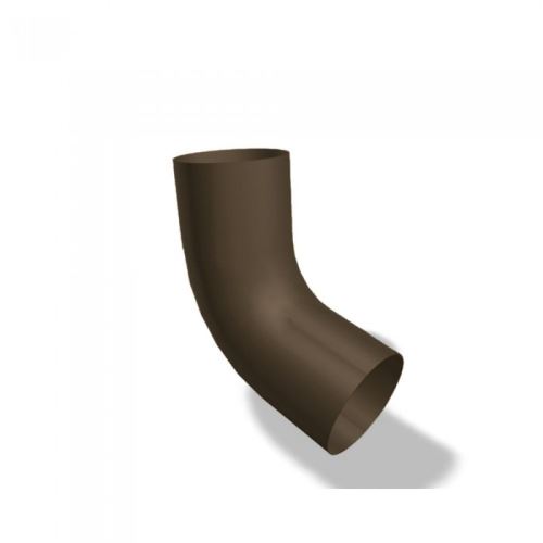 Coudé PREFA 72° en aluminium Ø 100 mm, Noisette P10 RAL 8019