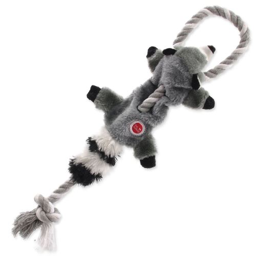 Spielzeug DOG FANTASY Skinneeez mit Seil Waschbär 35 cm 1 Stück