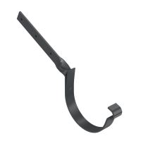 BRYZA Crochet de gouttière tordu galvanisé Ø 125 mm, Anthracite RAL 7021