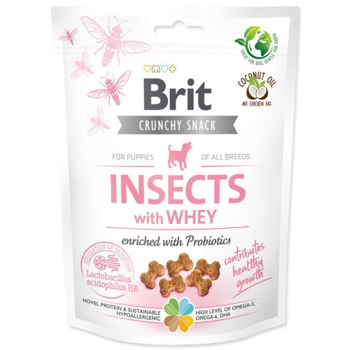 Brit Care Dog Crunchy Cracker. Insekten mit Molke angereichert mit Probiotika 200 g
