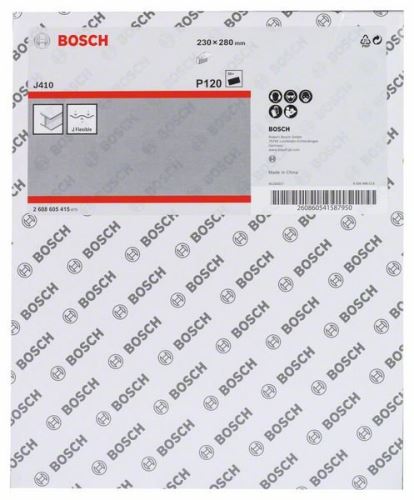 BOSCH Papier abrasif J410 230 x 280 mm, 120 2608605415
