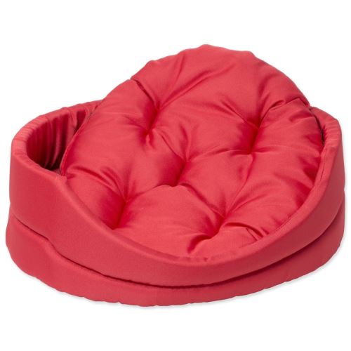 Bett DOG FANTASY oval mit Kissen rot 42 cm 1 Stück