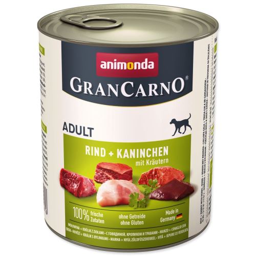 Dose Gran Carno Rindfleisch + Kaninchen + Kräuter 800 g