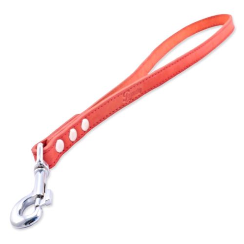 Leine TAMER Hand Leder rot 50 cm