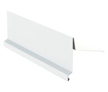 Bande de rive pour toit monopente RŠ 250, Acier galvanisé laqué, Blanc RAL 9010