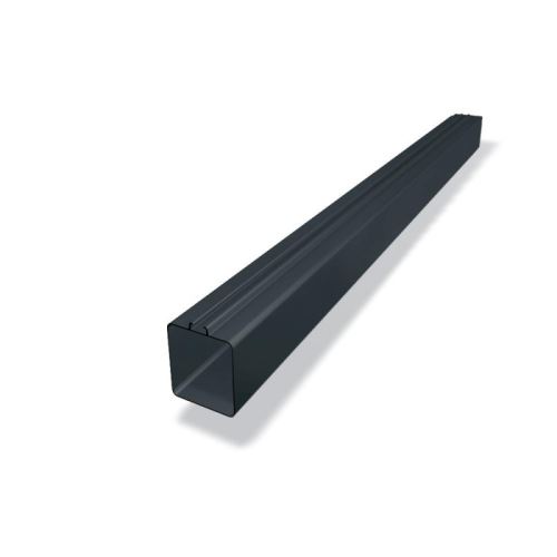 Descente carrée en aluminium PREFA 100 x 100 mm, longueur 1,5M, anthracite P10 RAL 7016