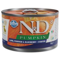 Conserve N&amp;D Puppy Starter Agneau, Potiron &amp; Myrtille 140g