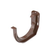 BRYZA Crochet de gouttière en PVC, frontal/corniche Ø 125 mm, Brun RAL 8017