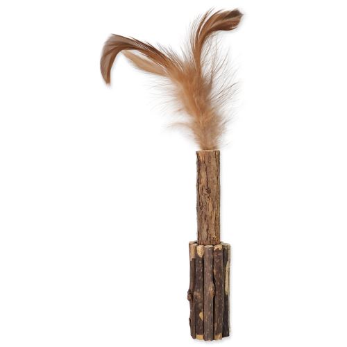 Spielzeug MAGIC CAT Natural Fun Holz mit natürlichen Federn 15 cm