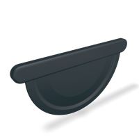 PREFA embout de gouttière en aluminium Ø 150 mm, Anthracite P10 RAL 7016