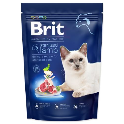 BRIT Premium by Nature Katze Sterilisiertes Lamm 800 g