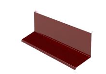 Bord supérieur RŠ 200, Prefalz lisse, Rouge foncé P.10 (RAL 3009)