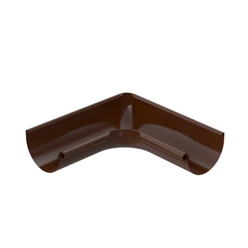 BRYZA Angle intérieur de gouttière galvanisé Ø 150 mm, Marron RAL 8017