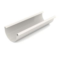 BRYZA Gouttière, gouttière en plastique Ø 150 mm, longueur 3M, Blanc RAL 9010