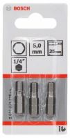 BOSCH Embout de vissage très dur Extra-Hart HEX 5, 25 mm (3 pcs) 2607001726