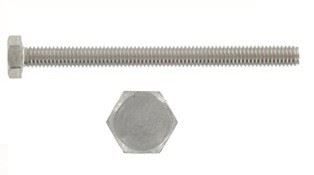 Schraube DIN 933 8.8 M10 x 50 ZB - Sechskantkopf - Packung mit 100 Stück