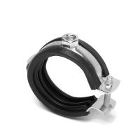 Collier à une vis M8, 31–38 1“ avec insert en caoutchouc / paquet de 1 pièce