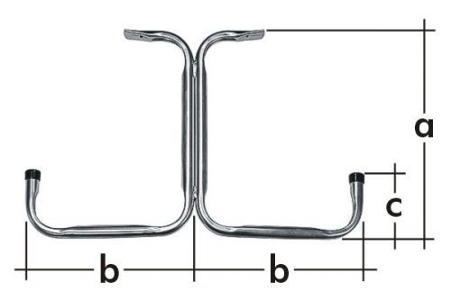 Garagendeckenkonsole 300x230x90mm - HST T300 - Packung 1 St.