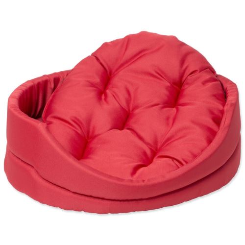 Hundebett DOG FANTASY oval mit Kissen rot 54 cm 1 Stück