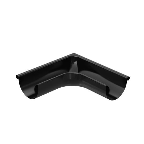 BRYZA Angle de gouttière extérieur galvanisé Ø 150 mm, Noir RAL 9005