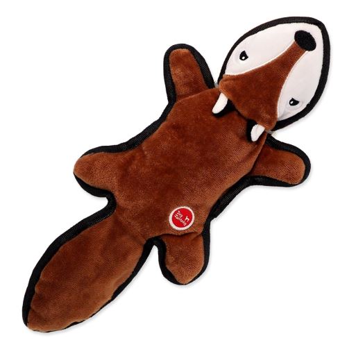 Spielzeug DOG FANTASY Recyceltes Spielzeug Fuchs mit raschelndem Schwanz 39 cm