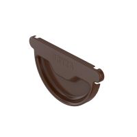 BRYZA Embout de gouttière galvanisé Ø 125 mm, Marron RAL 8017